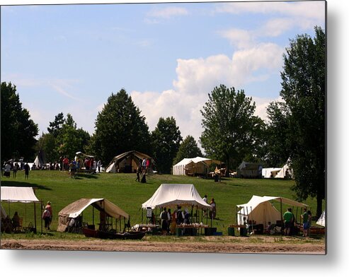 Pikes River Rendezvous Metal Print featuring the digital art Pike River Rendezvous by Kay Novy