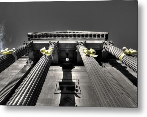 Architecture Metal Print featuring the photograph Pillard by David Andersen