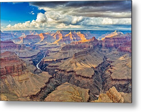 Pima Point Metal Print featuring the photograph Pima Point Sunset - Grand Canyon National Park Photograph by Duane Miller