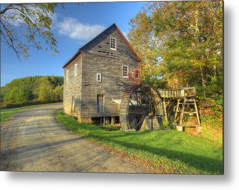 Pine Creek Metal Print featuring the photograph Pine Creek Grist Mill by Harold Rau