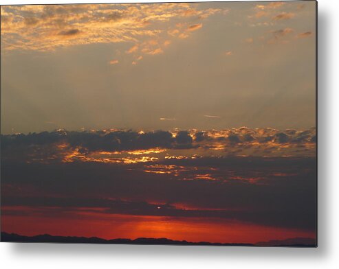  Metal Print featuring the photograph Pink Sky by Nora Boghossian