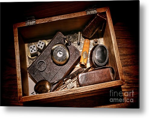 Keepsake Metal Print featuring the photograph Pioneer Keepsake Box by Olivier Le Queinec