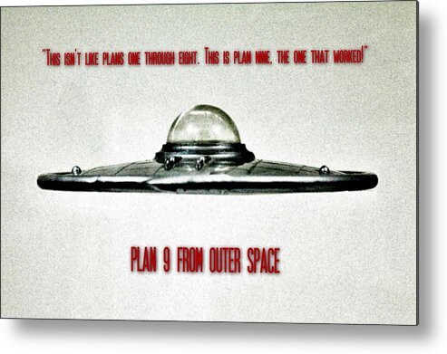 Ufo Metal Print featuring the photograph Plan 9 Seinfeld by Benjamin Yeager