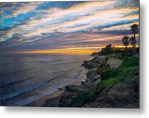 Pleasure Point Metal Print featuring the photograph Pleasure Point Sky by Weir Here And There