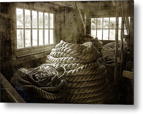 Cindi Ressler Metal Print featuring the photograph Plymouth Cordage Company Ropewalk by Cindi Ressler