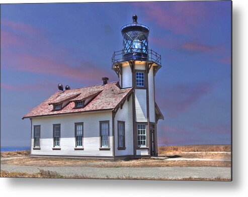 Lighthouse Metal Print featuring the photograph Point Cabrillo by Kandy Hurley