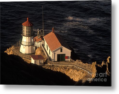 Lighthouse Metal Print featuring the photograph Point Reyes Lighthouse by Ron Sanford