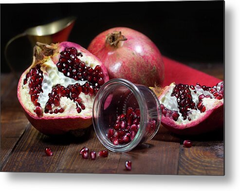 Bavaria Metal Print featuring the photograph Pomegranate by Hollyfotoflash