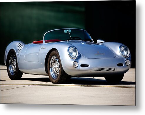 Automobile Metal Print featuring the photograph Porsche Spyder 550 by Peter Tellone