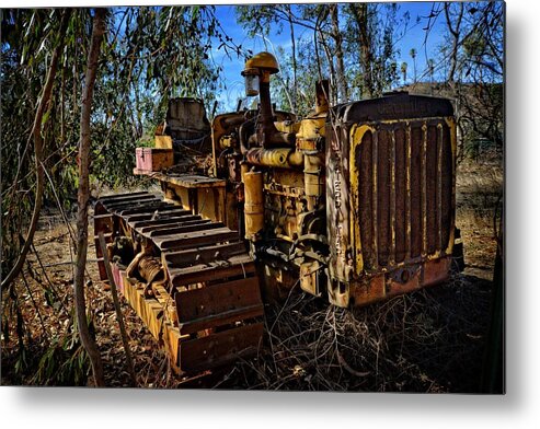 Tractor Metal Print featuring the photograph Post Hay-Day by Lynn Bauer