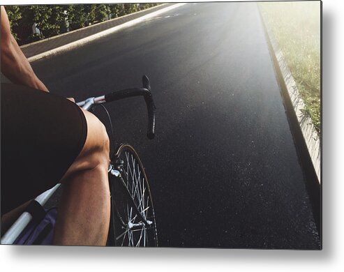 Recreational Pursuit Metal Print featuring the photograph POV Sports — Cycling — New Year's Resolutions by Tomas Hliva