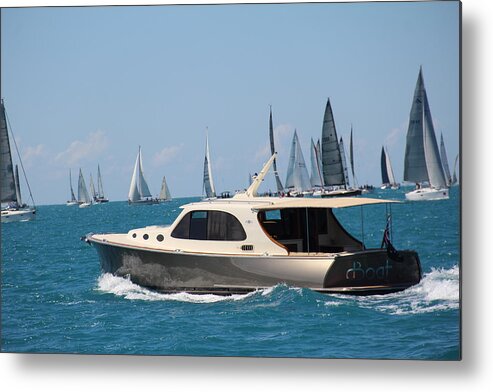 Hamilton Island Metal Print featuring the photograph Power and Sail by Debbie Cundy