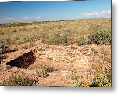 Arizona Metal Print featuring the photograph Puerco Pueblo Petrified Forest National Park by Fred Stearns
