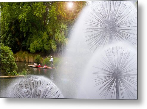 Avon Metal Print featuring the photograph Punting on the Avon by Jenny Setchell