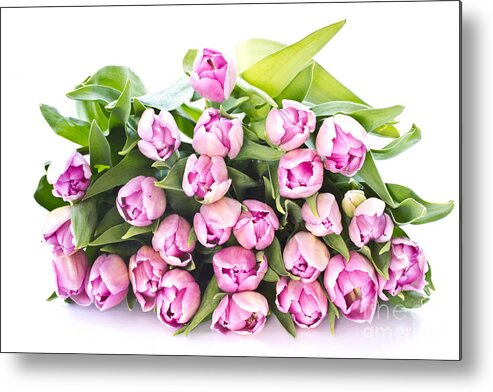 Purple Tulips Metal Print featuring the photograph Purple Tulips by Boon Mee