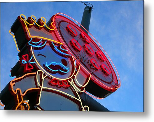 Pizza Metal Print featuring the photograph Queen of Pies by Greg Kopriva