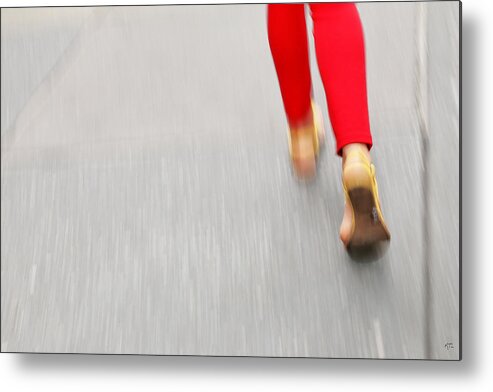 Walking Metal Print featuring the photograph Quick Step by Karol Livote