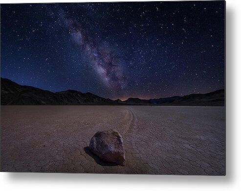 Racetrack Metal Print featuring the photograph Racetrack To Milky Way by Michael Zheng