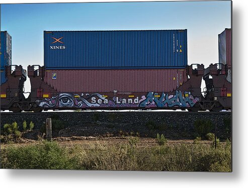 Freight Metal Print featuring the photograph Railcar Graffiti by Murray Bloom