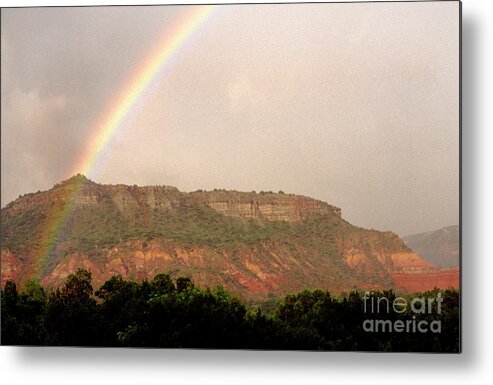 Clearing Storm Metal Print featuring the photograph Rainbow Clearing Storm by Thomas R Fletcher