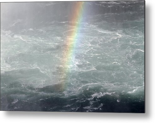 Rainbow Metal Print featuring the photograph Rainbow on the Water by Jackson Pearson