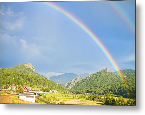 Rainbows Metal Print featuring the photograph Rainbow Over Rollinsville by James BO Insogna
