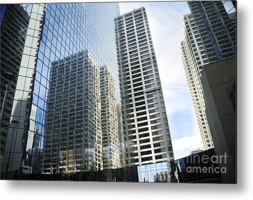 Calgary Metal Print featuring the photograph Reaching for the sky in Calgary by Brenda Kean