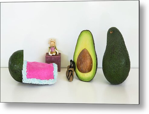 Avocado Metal Print featuring the photograph Ready For The Birth by Jacqueline Hammer