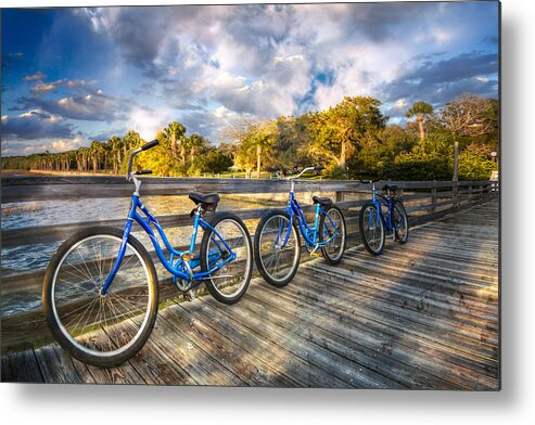 Clouds Metal Print featuring the photograph Ready to Ride by Debra and Dave Vanderlaan