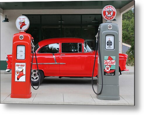 55 Metal Print featuring the photograph Red 55 by Lynn Sprowl