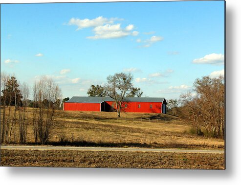 Barns Metal Print featuring the photograph Red and Brown by Jennifer Robin