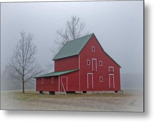 Ware Neck Metal Print featuring the photograph Red Barn at Ware Neck by T Cairns