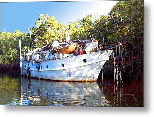 Duane Mccullough Metal Print featuring the photograph Red Brown's Boat Home by Duane McCullough