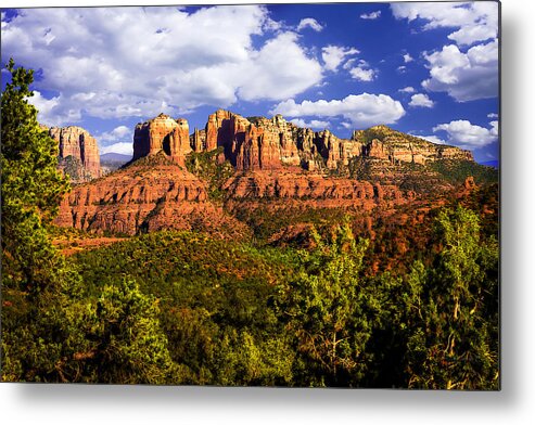 Color Metal Print featuring the photograph Red Canyon -4 by Alan Hausenflock