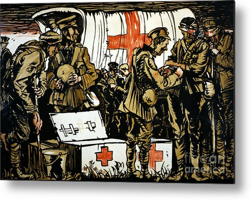 1915 Metal Print featuring the photograph Red Cross Poster, 1915 by Granger