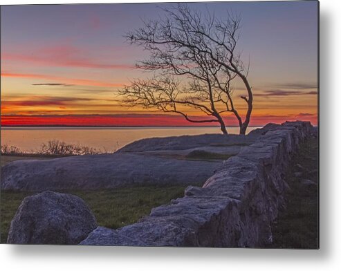 Fort Phoenix Metal Print featuring the photograph Red Dawn by Nautical Chartworks