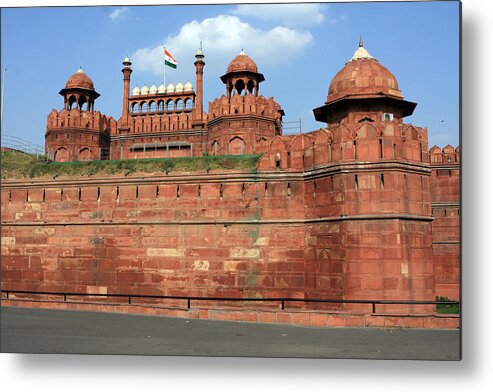 India Metal Print featuring the photograph Red Fort New Delhi India by Aidan Moran