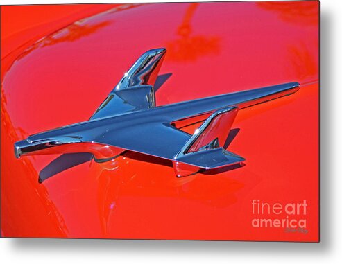 Classic Car Metal Print featuring the photograph Red Hawk by Dodie Ulery