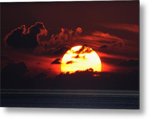  Sunset Metal Print featuring the photograph Red Sky at Night by Bradford Martin