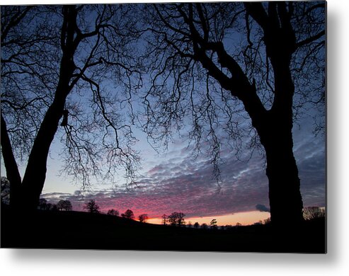 Hele Metal Print featuring the photograph Red sky at night by Pete Hemington