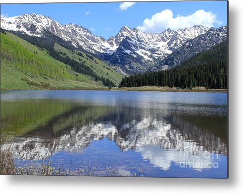 Piney Lake Metal Print featuring the photograph Reflection Of Beauty by Fiona Kennard