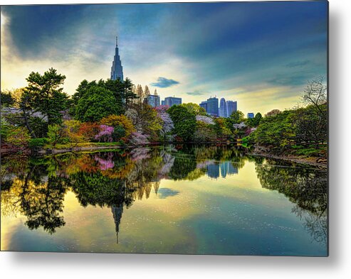Spring Metal Print featuring the photograph Reflection of Spring by Midori Chan