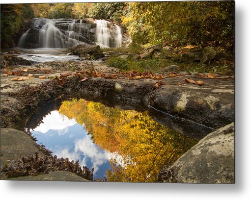 Reflection Metal Print featuring the photograph Reflections of Fall by Doug McPherson