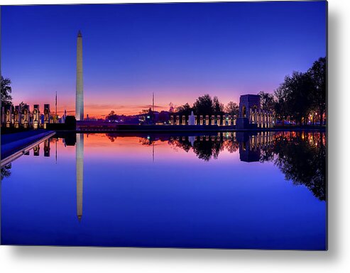 Metro Metal Print featuring the photograph Reflections of World War II by Metro DC Photography
