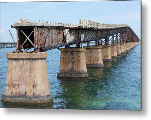 America Metal Print featuring the photograph Relic of the Old Florida Keys Overseas Railroad by John M Bailey