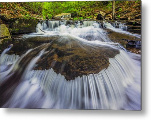 Waterfall Metal Print featuring the photograph Rivers Run by Mike Lang