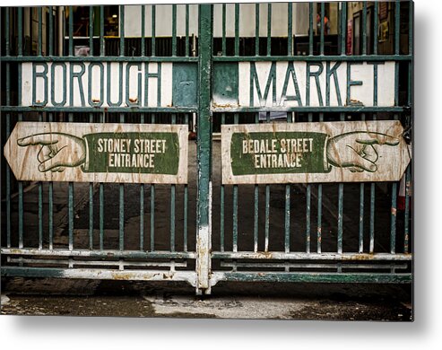 Borough Market Metal Print featuring the photograph Right or Left by Heather Applegate