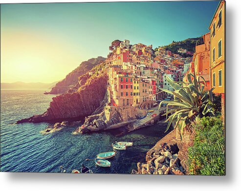 Tranquility Metal Print featuring the photograph Riomaggiore by Matthias Haker Photography