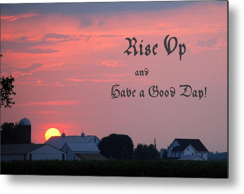 Farm Metal Print featuring the photograph Rise Up by Mary Beth Landis