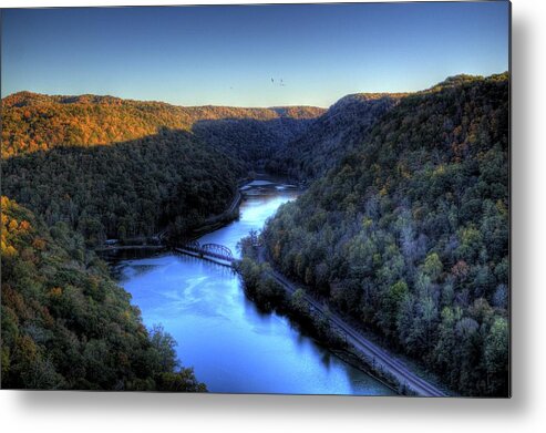 River Metal Print featuring the photograph River cut through the Valley by Jonny D